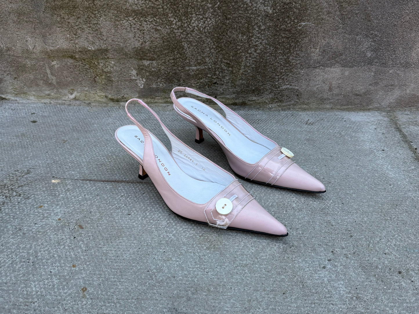 Sacha London Baby Pink Kitten Heels