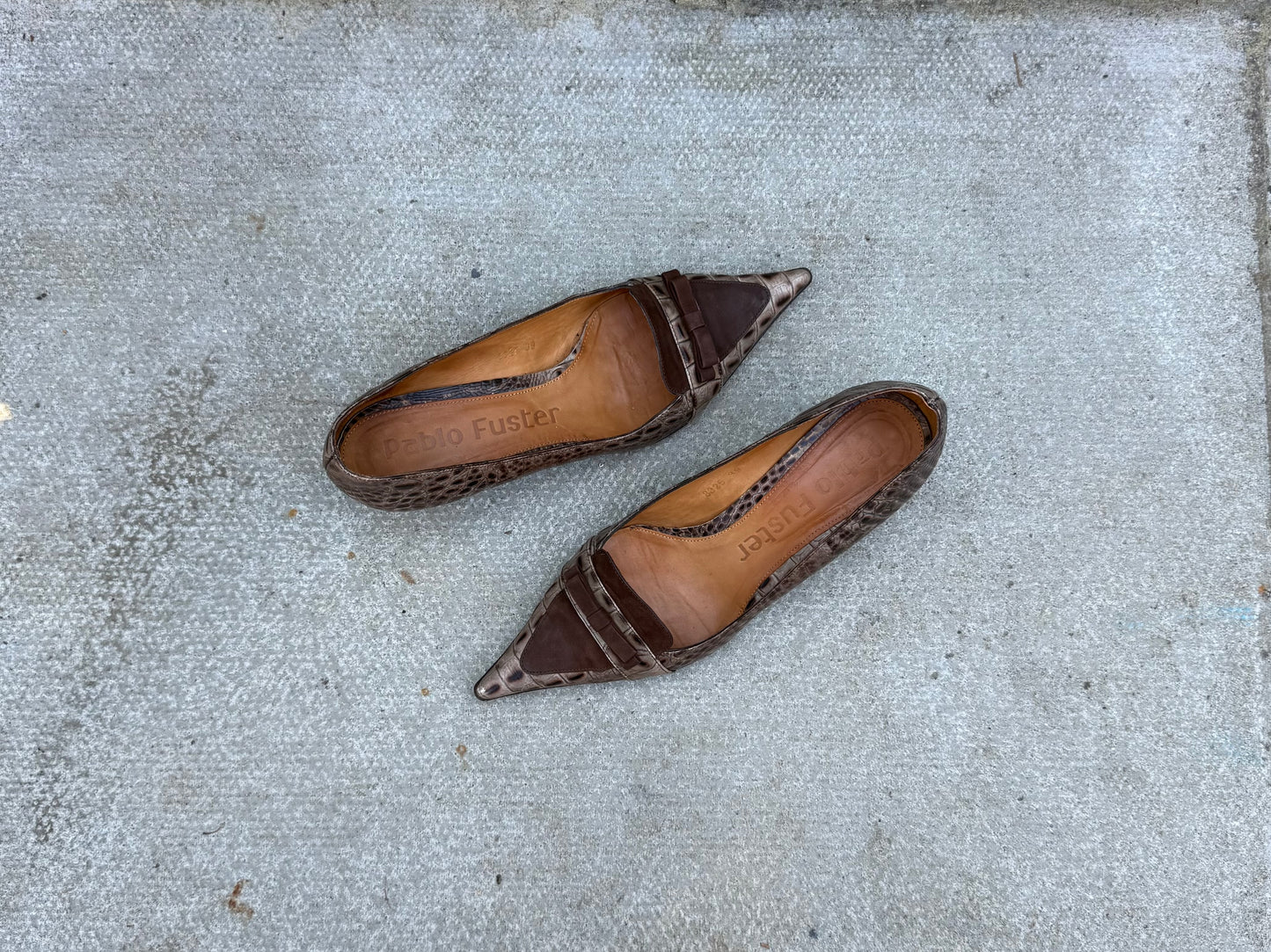 Pablo Fuster Loafer Court Kitten Heels