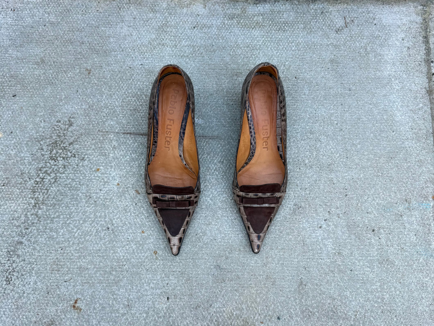Pablo Fuster Loafer Court Kitten Heels