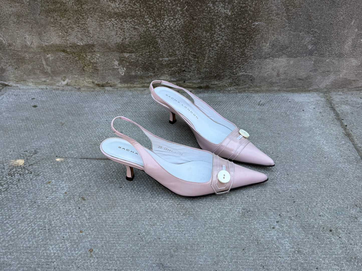 Sacha London Baby Pink Kitten Heels