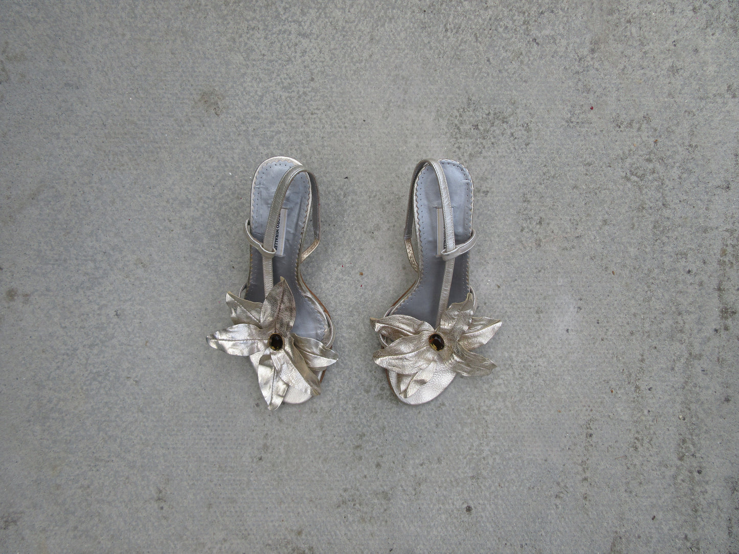 Pedro Miralles Flower Sandal Kitten Heels