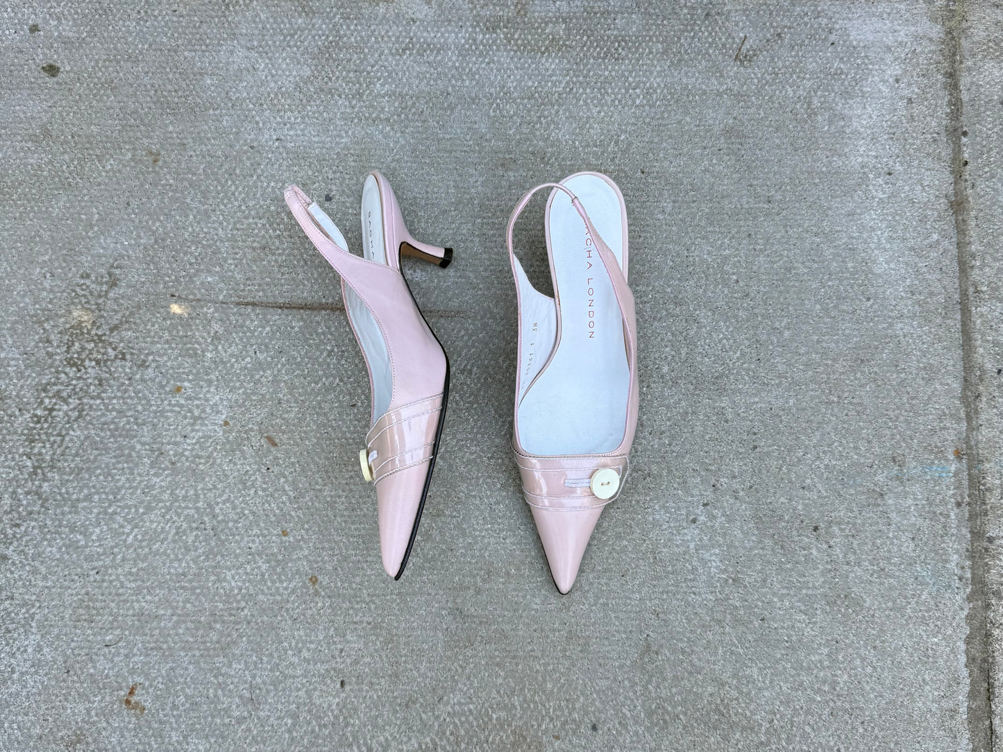 Sacha London Baby Pink Kitten Heels