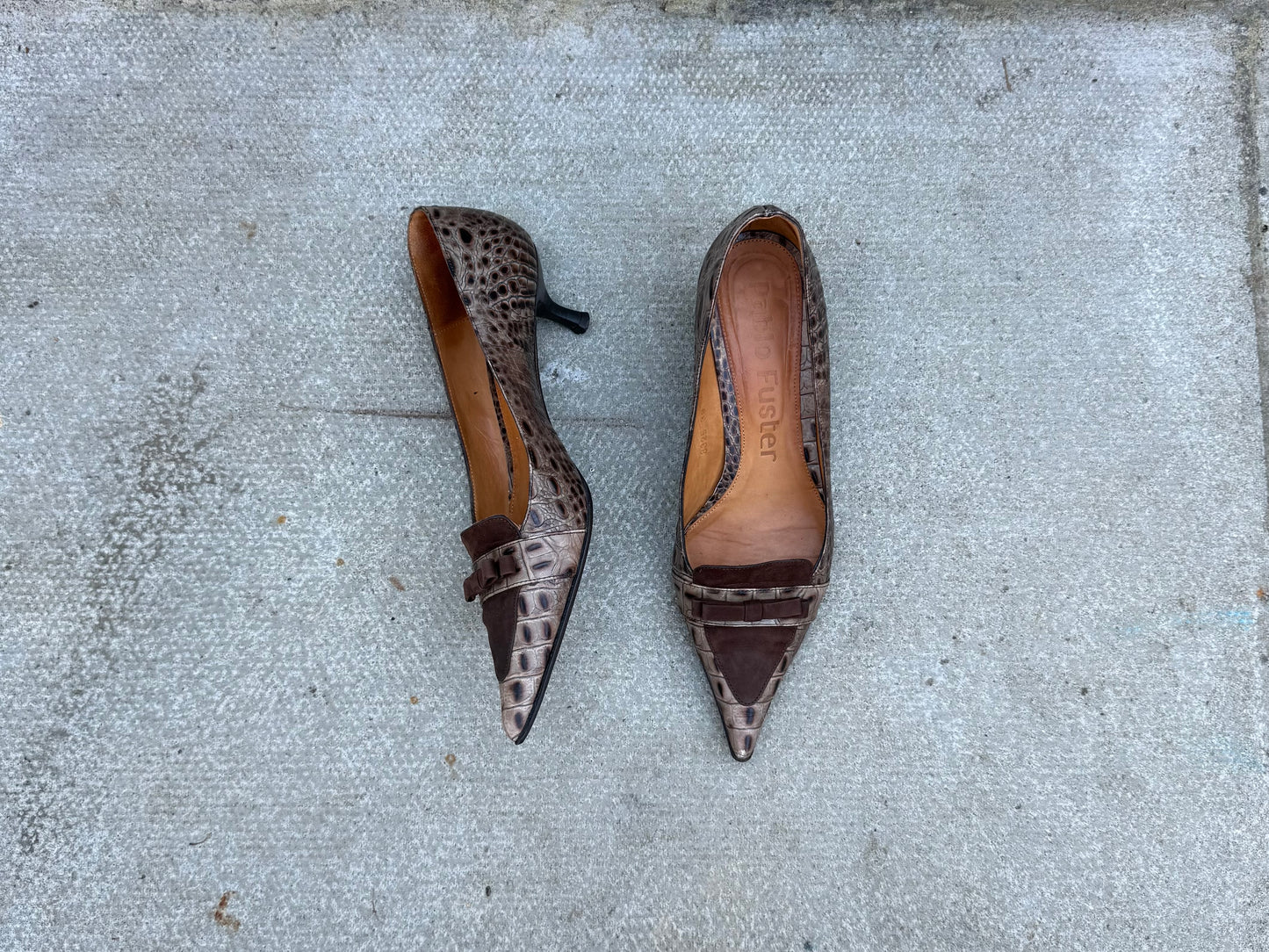 Pablo Fuster Loafer Court Kitten Heels