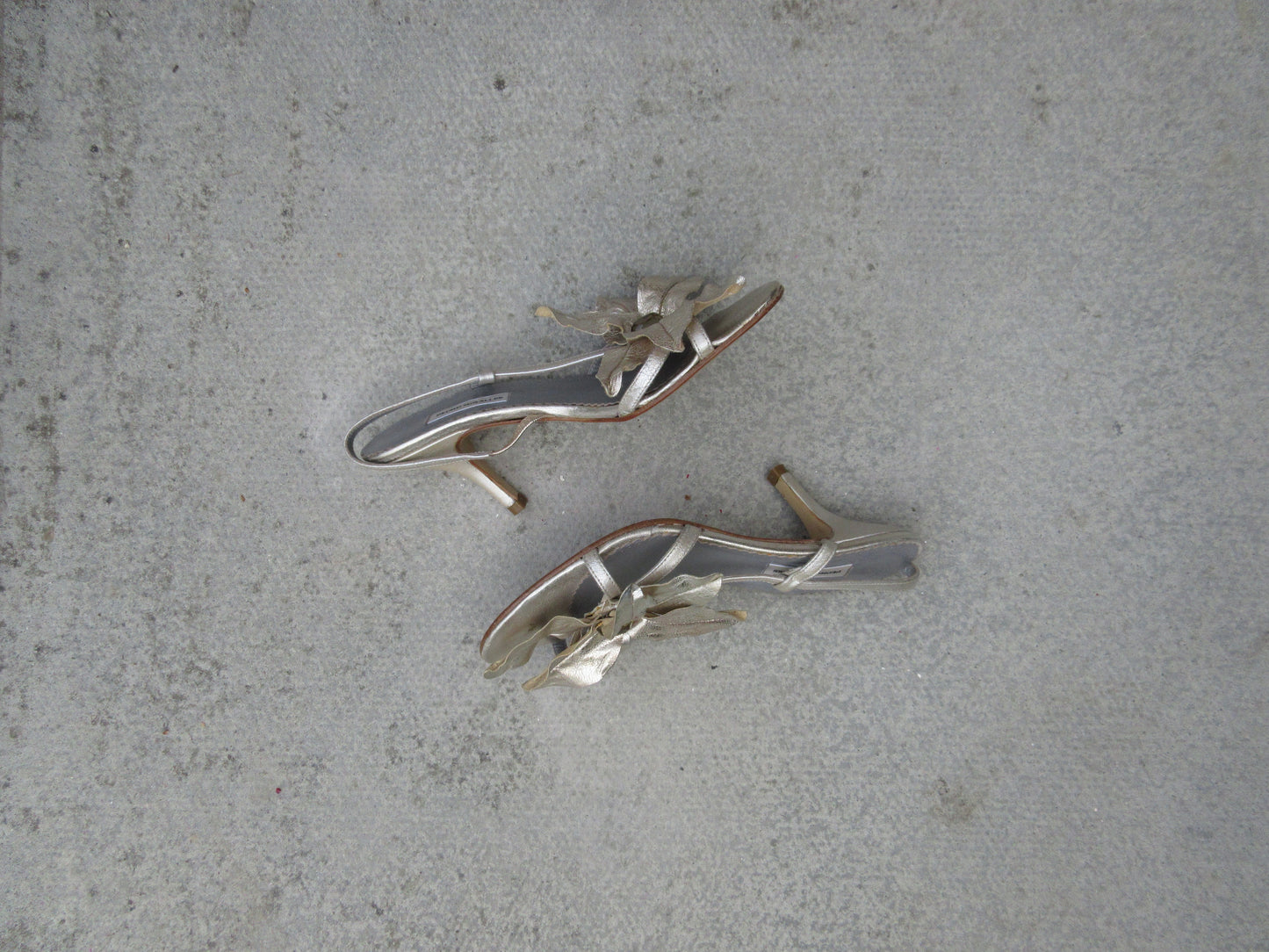 Pedro Miralles Flower Sandal Kitten Heels