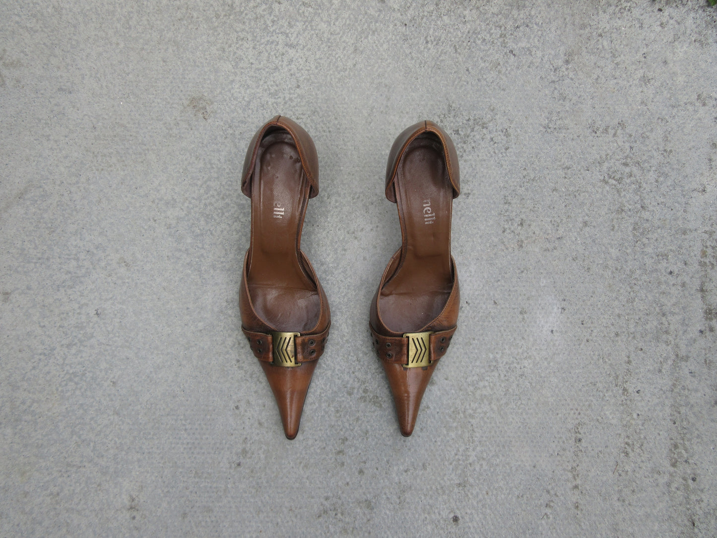 Minelli Buckle Heels
