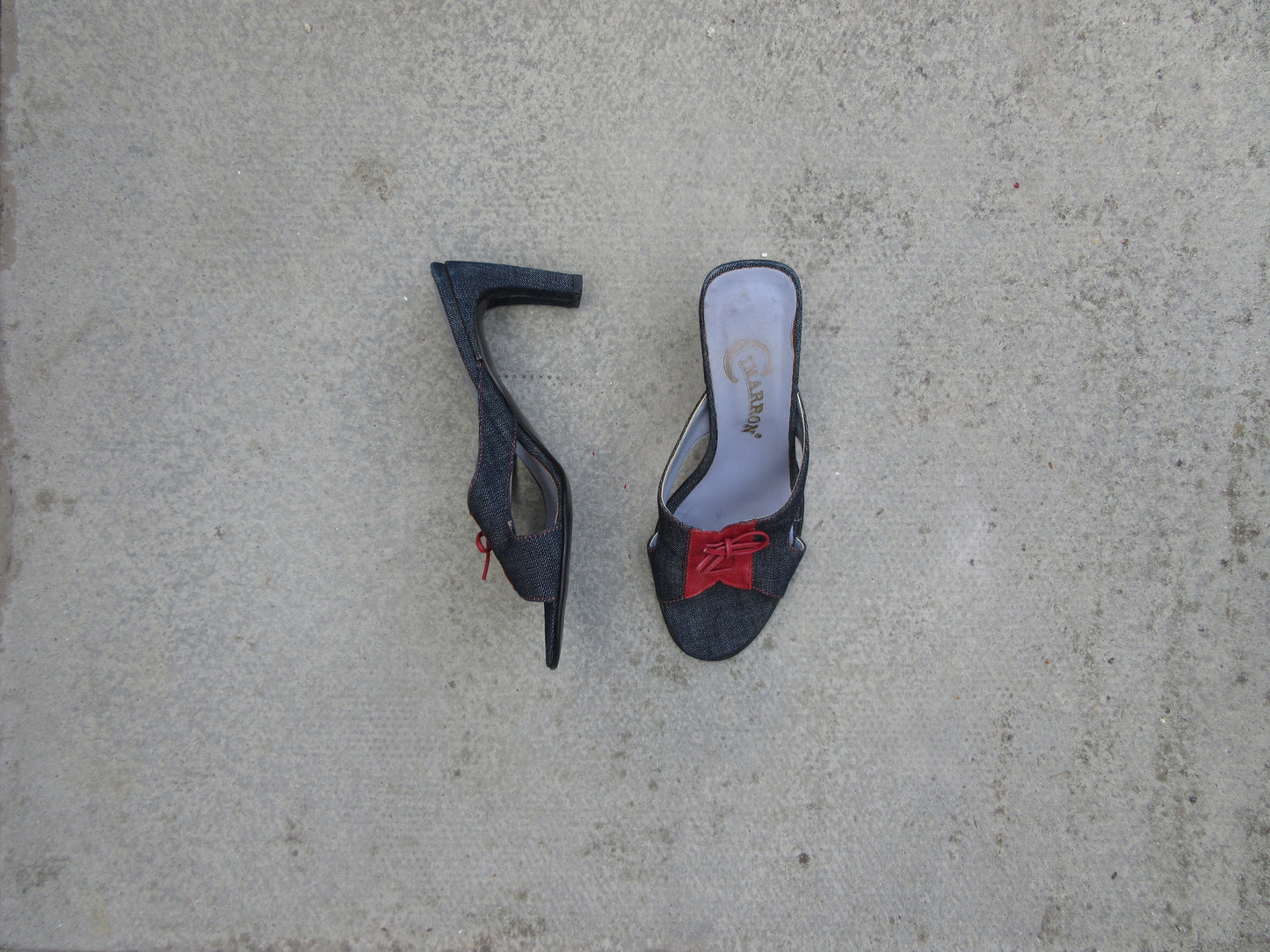Vintage Cimarron Denim Heels