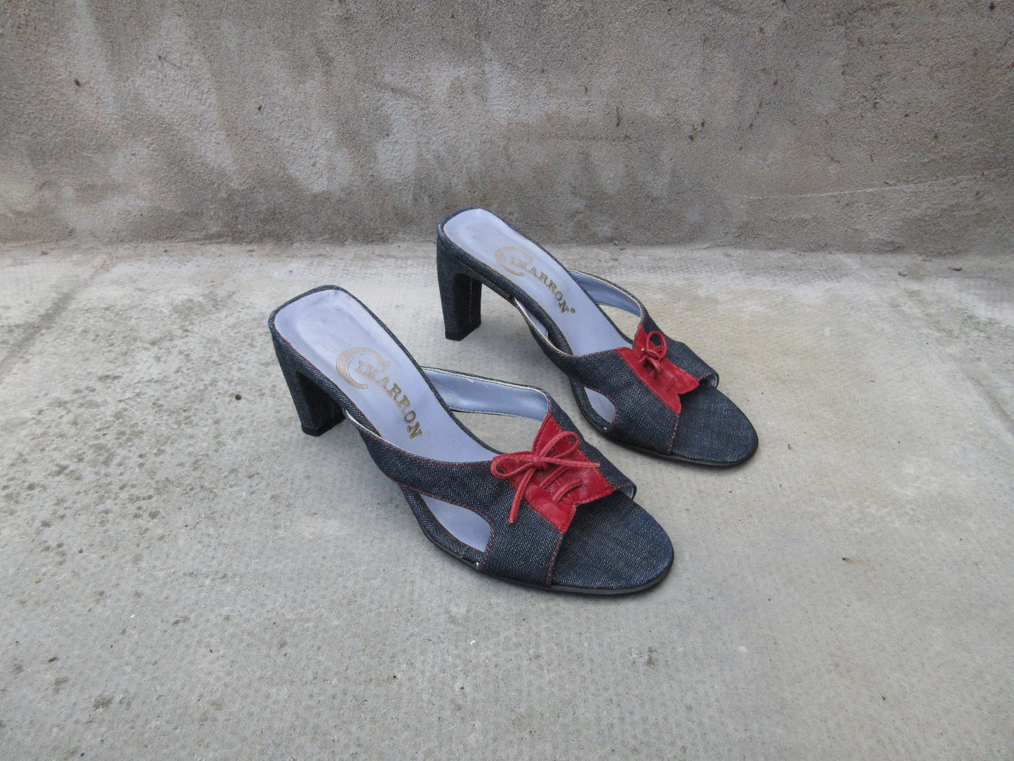 Vintage Cimarron Denim Heels