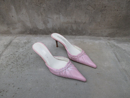 San Marina Baby Pink Kitten Heels