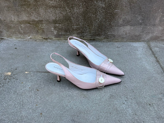 Sacha London Baby Pink Kitten Heels