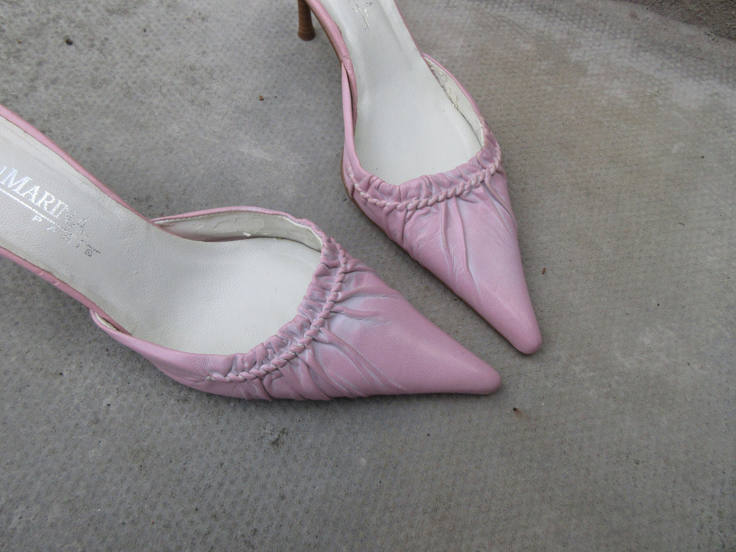 San Marina Baby Pink Kitten Heels