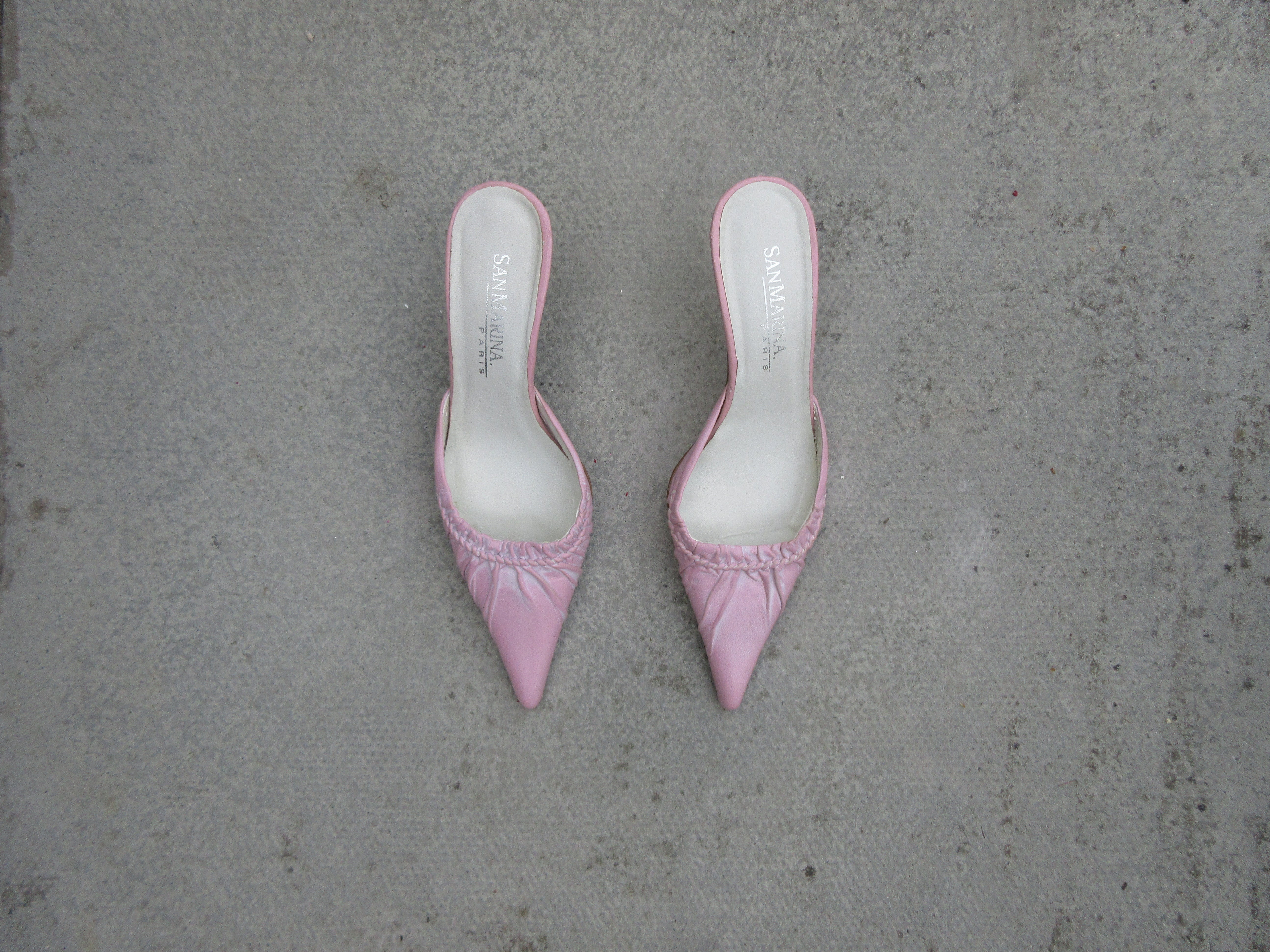 Baby pink kitten heels hotsell