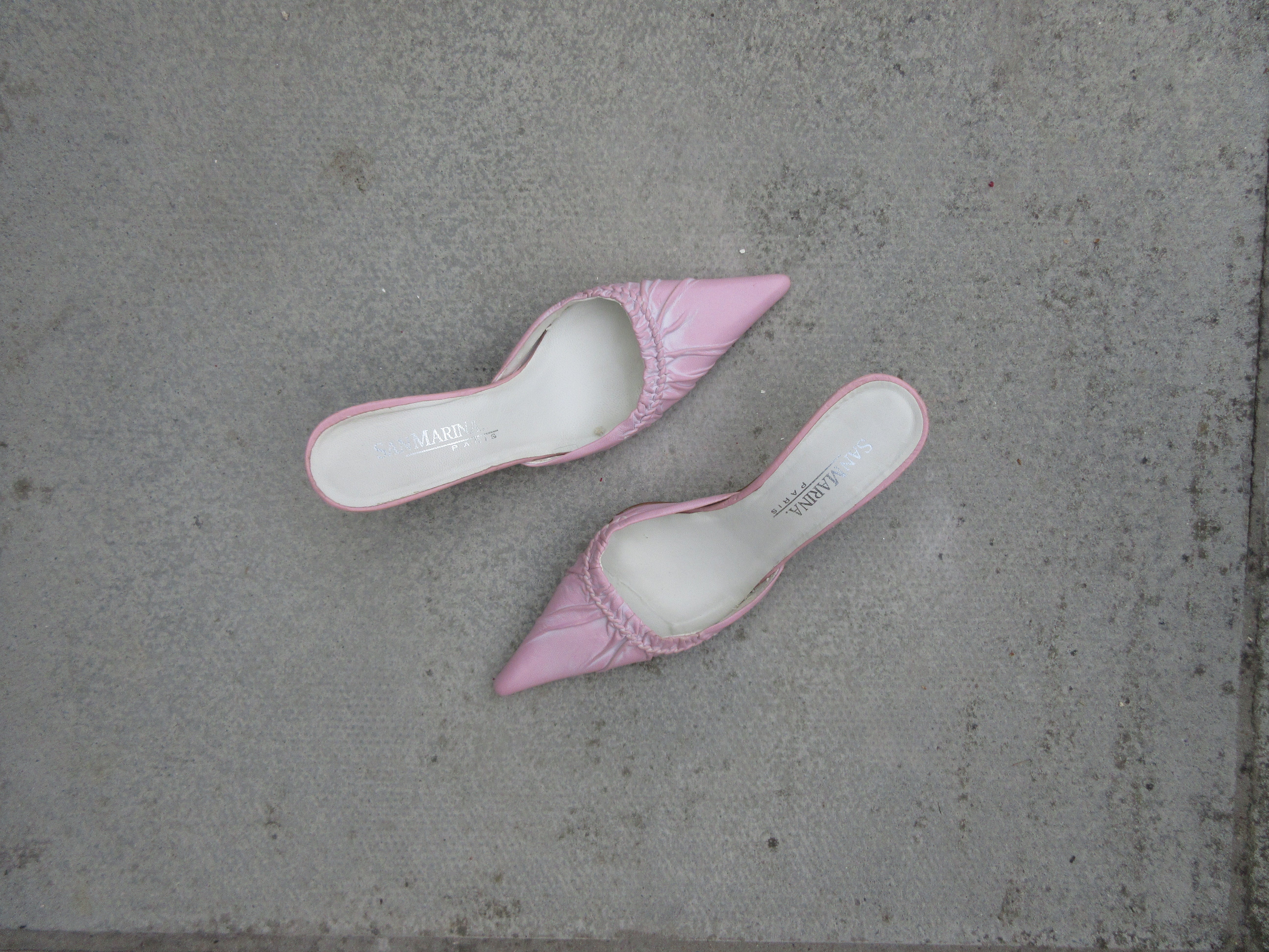 Vintage Baby Pink Kitten Heels mia pash