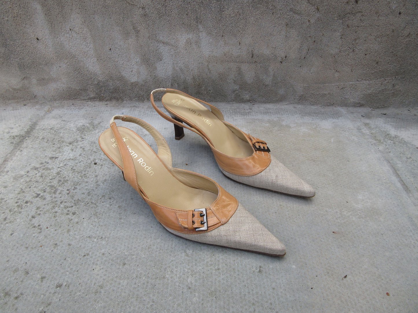 Paco Herrero Two Tone Slingback Heels