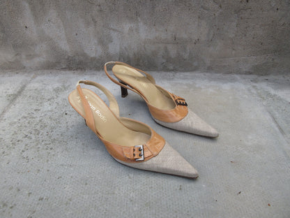 Paco Herrero Two Tone Slingback Heels