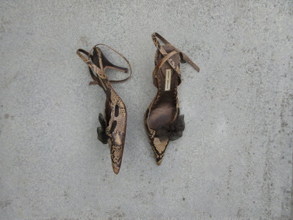 Pedro Miralles Snake Skin Heels