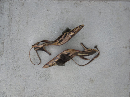 Pedro Miralles Snake Skin Heels