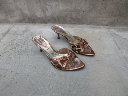 Mara Cheetah Mule Heels