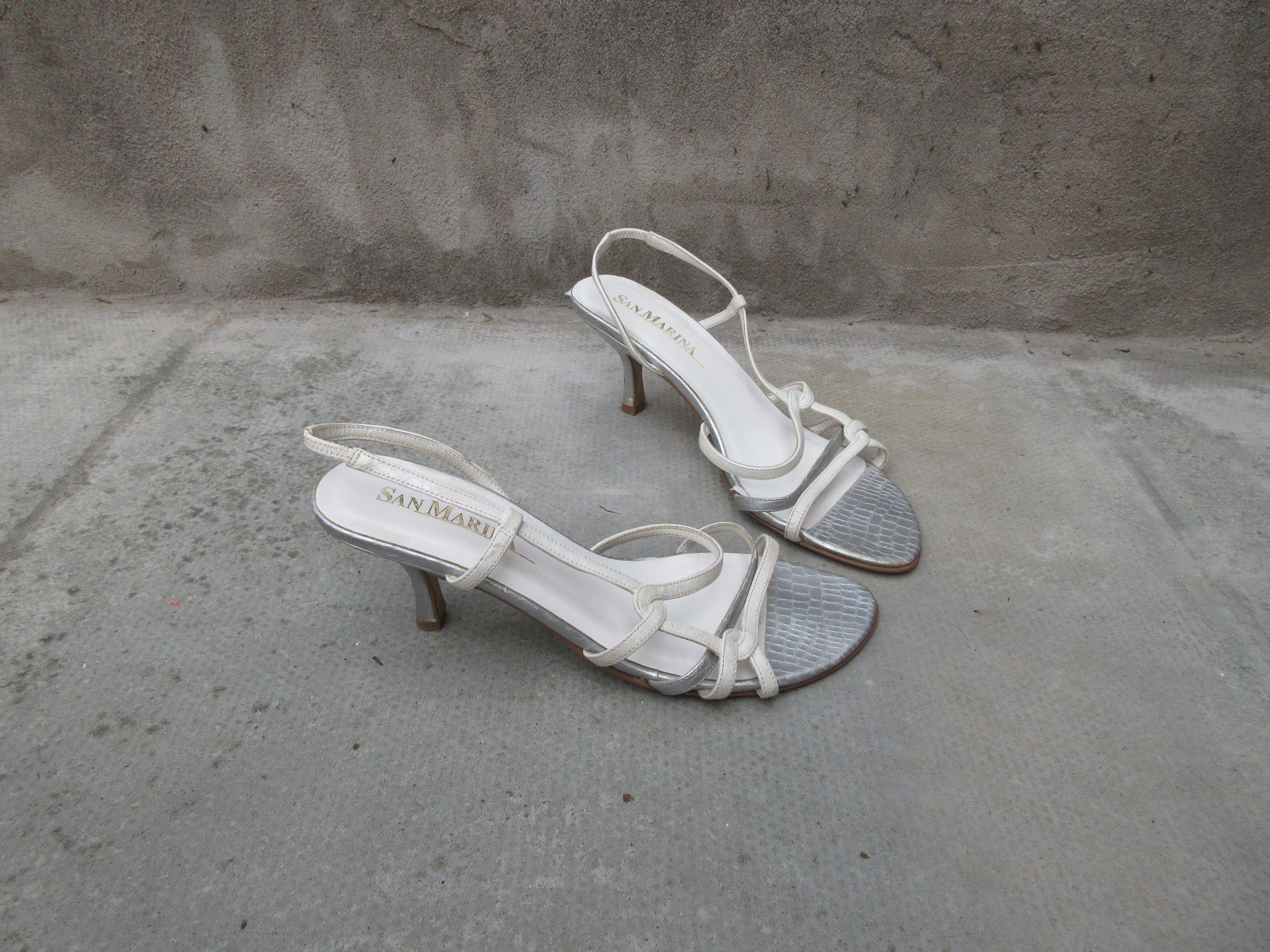 Vintage white fashion sandals